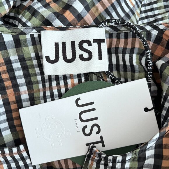 JUST Female Ethel Dress in Clover Check - Picture 9 of 9